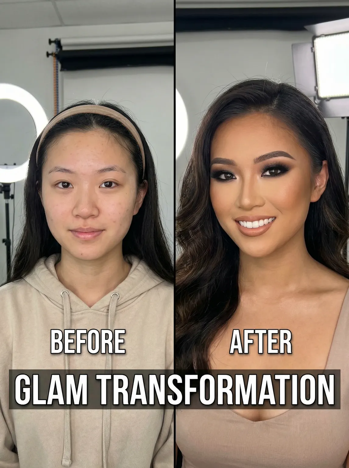 美妆变装前后对比 - 抖阴 精神小妹